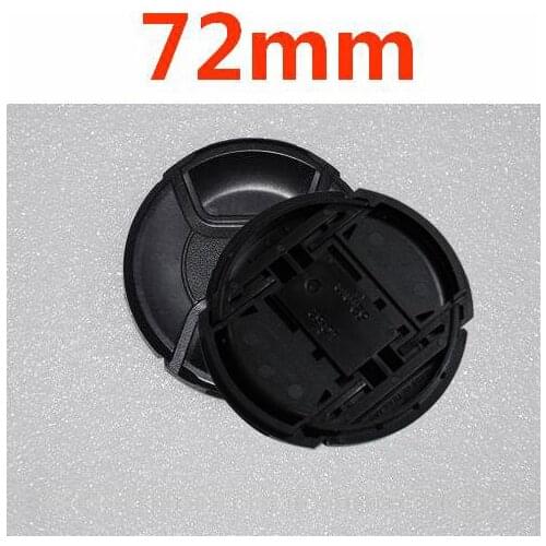 10pcs/lot 72mm center pinch Snap-on cap cover LOGO for nikon 72 mm Lens