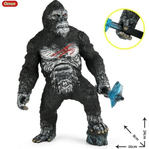 16*8*24CM Children Simulation Static Hollow Animal Model Static Chimpanzee Tomahawk Animal Scene Decoration Toy