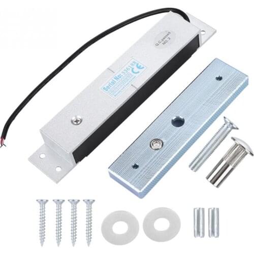 180KG/350Lbs DC12V Electric door lock Magnetic Lock Holding Force Electromagnet Lock Secure NC Mode