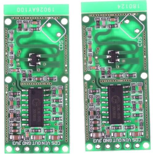 2pcs Microwave Radar Sensor RCWL-9196 Switch Module Human Induction Board Detector
