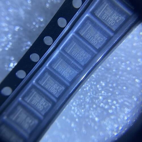 10PCS B1100-13-F patch SMA B1100 1.0 A high-pressure schottky rectifier original products