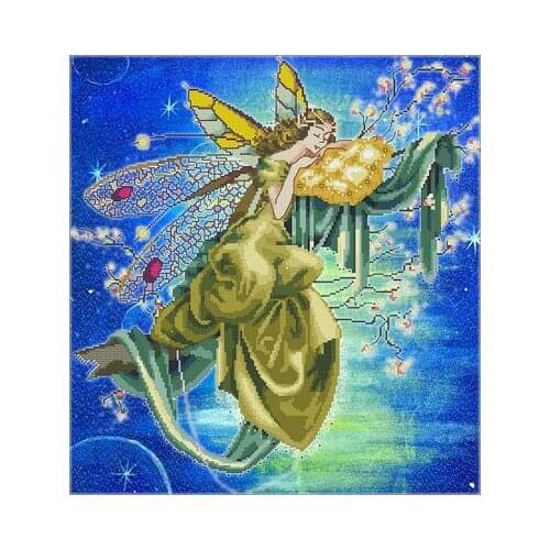 25-MD80 Lilly of the Woods draw fabric cross-stitch cloth with beaded metal thread cross-stitch kit styles cross stitch kit