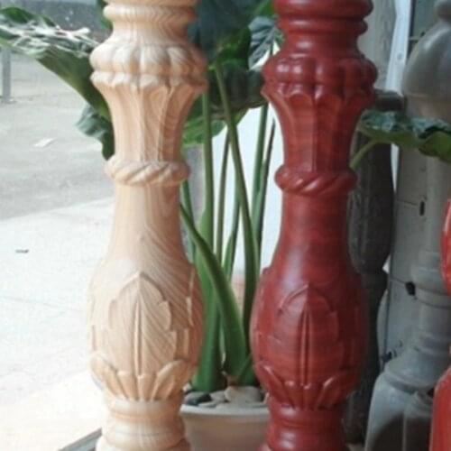 50cm/19.69in Short Good Precast Flower Flame Bottle Shape Traditional /Classic Durable Balcony Concrete Precast Baluster Mold