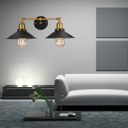 American Vintage Wall Lamps Home Decoration Wall Light E27 Screw Mouth Use Cafe Staircase Balcony Aisle Indoor Lighting 85-265v