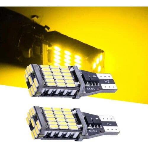 T15 4014 45SMD Car Light Heat Dissipation Low Energy Consumption PC Turn Signal Fog LED Reversing Lamp for Car