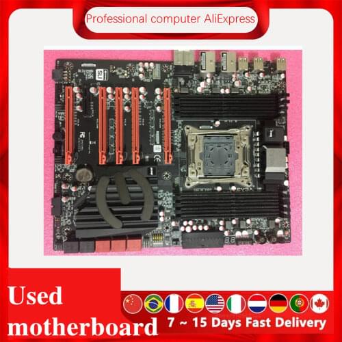 For EVGA X99 FTW Motherboard LGA 2011 V3 DDR4 For Intel X99A Desktop Mainboard SATA II PCI-E X16 Used