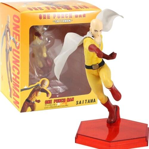 17cm Anime One Punch Man DXF Genos Saitaman PVC Action Figure Collectible Model Toys Doll