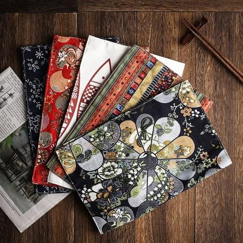 Personality Creative Tableware Table Mat Fabric Place Mat Japanese Sushi Mat Rectangular Table Mat Table Cloth Bowl Mat