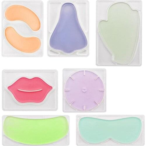 Hands Mask Maker Tools Fruit Vegetable Mask Maker Making Plate Beauty Tool DIY Reusable Eyes Nose Chest Lips Mask Mould 7pcs/set