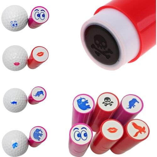 2Pcs Colorfast Golf Ball Stamp Symbol Marker Impression Seal for Golfer Fan Golf Ball Stamper Stamp Golf Ball Marker
