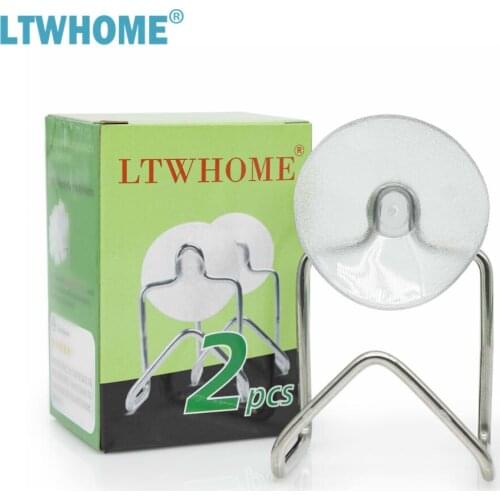 LTWHOME Stainless Steel Suction Cup Sponge Holder for Kitchen, Bathroom