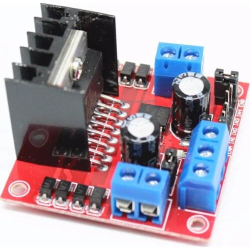 L298N double H bridge motor drive module L298 stepper motor DC intelligent car robot accessories drive