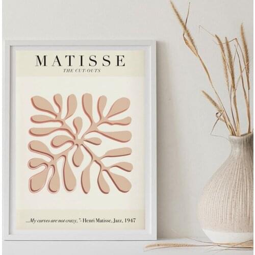 Modular Canvas Leaves HD Prints Abstract Picture Wall Art Henri Matisse Painting Nordic Home Decor Posters For Living Room Frame