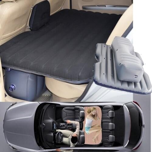 Hot Offroad Travel Inflatable car bed Inflatable seat outdoor sofa thicken outdoor mattress car mattress(black)