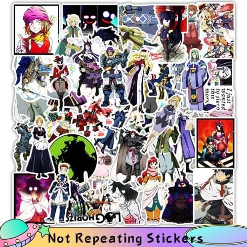 10/50 Pcs/pack LOG HORIZON Cartoon Anime Graffiti Stickers For Diy Case Skateboard Laptop Luggage Helmet Phone Guitar Gift