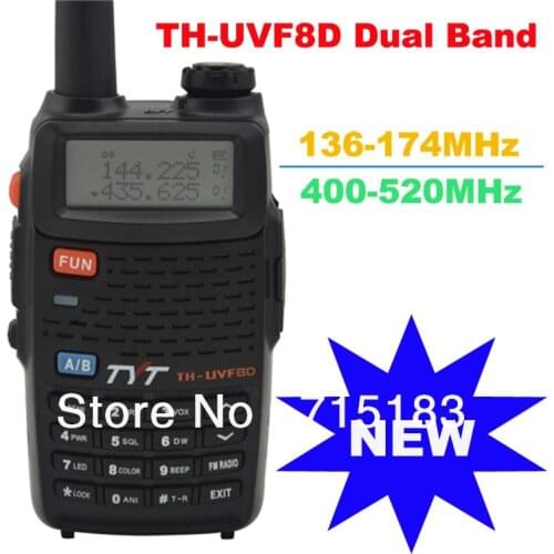 2013 new Scrambler TH-UVF8D Dual Band 136-174MHz & 400-520MHz 128CH Amateur Handheld Transceiver two way radio with FM Radio