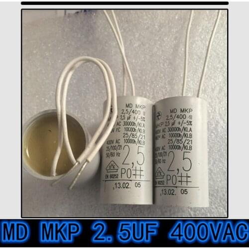 2PCS-20PCS New original genuine MD MKP 2.5uF1.5UFN 2UF 400VAC motor running capacitor