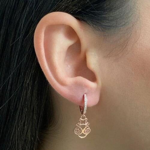 New Trend 925 Sterling Silver Fashion Dangle Drop Earrings For Women Fine Earring Jewelry Accessories