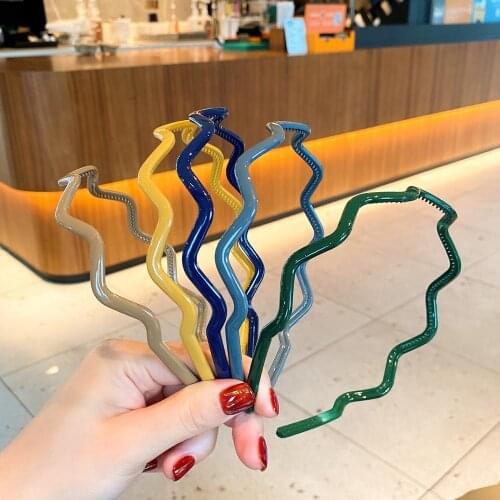 2/3/4 pcs/lot Fashion Random Mixed Acrylic Hair Hoop Bezel With Teeth HeadbandS For Female Hair Headwear Headdress Accessories