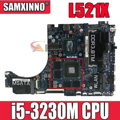 Original Laptop motherboard For DELL Latitude L521X i5-3230M Mainboard CN-0GG7K3 0GG7K3 LA-7852P SR0WX N13P-GS-A2 DDR3
