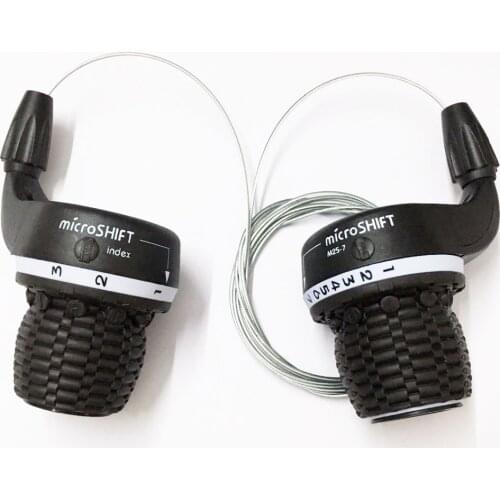 Microshift Twist MTB Cycling Bike Twist Grip Gear Shifters 3X7 Speeds Trip DIP Compatible for Shimano Shifters