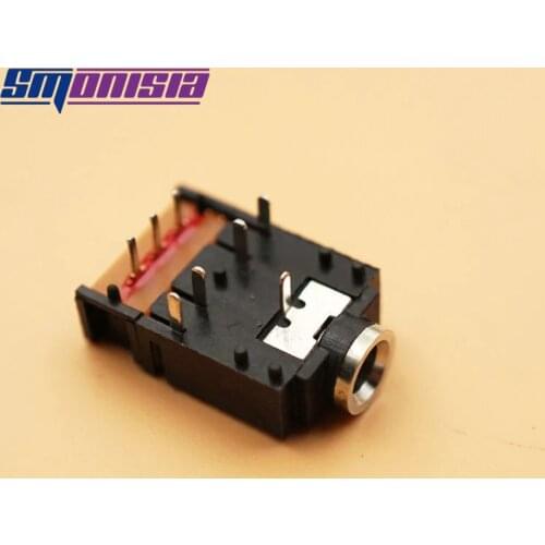 50pcs 3.5 Headphone Microphone Connector PJ-307 / 3F07 8P Female Stereo Audio Jack 8-pin DIP Switch