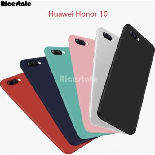 Huawei Honor 10 Case Luxury Shockproof Anti-Shock Matte TPU Silicone Cover Honor10 Ricestate case Huawei Honor 10 Coque Fundas