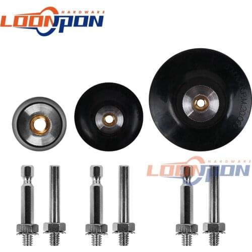 25mm/50mm/75mm Grinding Disc Pad 1/2/3inch Grinder Polisher Tools Sandpaper Sander Backup Self-adhesive Polishing With 6mm Shank