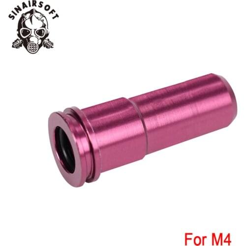 SINAIRSOFT 7075 Aluminum CNC Single O-ring Preventg Air Leaking Seal M4 Nozzle For Airsoft AEG Paintball Hunting Accessories