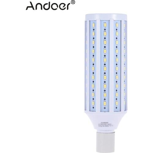 Andoer Photo Studio Bulb Photography 5500K 60W 120 Beads LED Video Light Corn Lamp Light Bulb Daylight E27 Socket