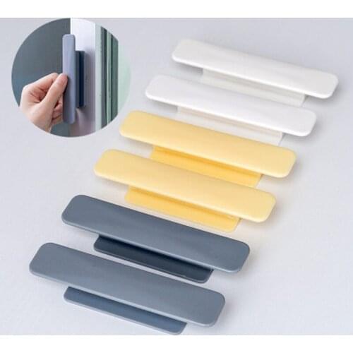1 Pair Paste Multi-purpose Handle Home Rectangular Handle Glass Door and Window Sliding Door Push-pull Auxiliary Door Handle