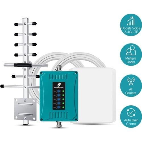 Telstra Mobile Cell Phone Signal Booster 2G 3G 4G LTE Amplifier 700/850/1800/2100/2600MHz Repeater Antenna Kit for Vodafone Use