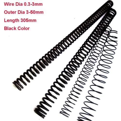 1PCS Outer Dia 12-18mm Spring Steel Pressure Spring Y-type Compression Spring Wire Dia 1mm Length 305mm