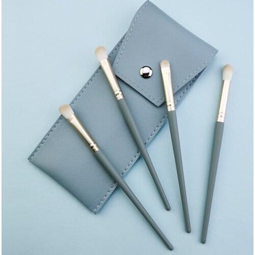 4PCS Makeup Brush Eye Shadow Brush Eyebrow Brush Concealer Brush Nose Shadow Brush Skin-friendly Portable Beauty Tools With Bag