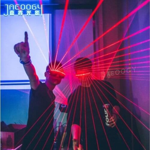 Free Shipping Laser Glasses Bar Nightclub Stage Performance Fluorescent Light Glasses Halloween Dancing LED Light Props