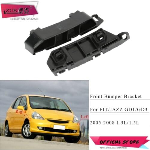 ZUK Front Bumper Side Spacer Bracket Holder For HONDA FIT JAZZ 2005 2006 2007 2008 GD1 GD3 1.3L 1.5L 71193-SAA-003 71198-SAA-003