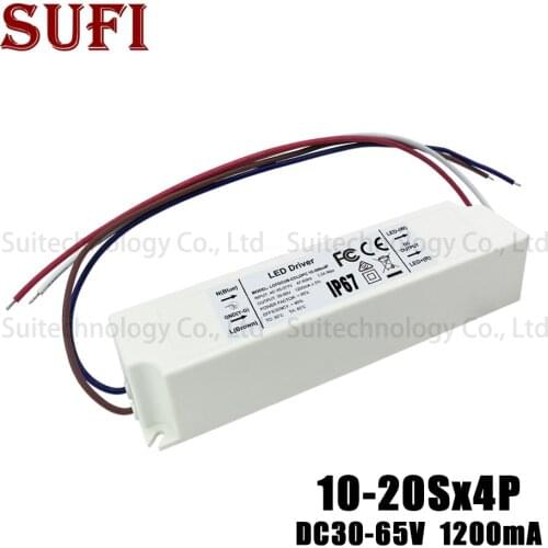 40W 48W 56W 60W 72W 80W LED Driver 10-20Sx4P Power Supply Constant Current 1200mA Lighting Transformers For DIY Lamp Bulb