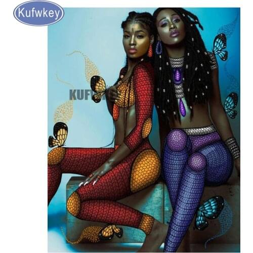 Hot sale diamond embroidery bead sister diamond painting cross stitch full square diamond mosaic picture of rhinestones Portrait