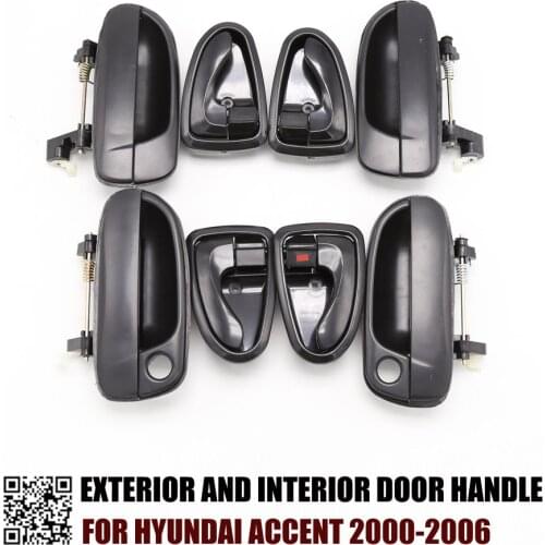 Outside / Inside Door Handles Set 8265025000 8261022001 For Hyundai Accent 2000 2001 2002 2003 2004 2005 2006