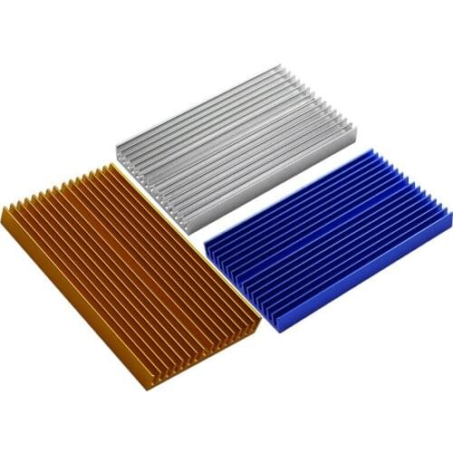 100*60*10mm DIY Cooler Aluminum Heatsink Shape Radiator Grille Chip for IC LED Power Transistor sparkmaker SLA 3d printer parts