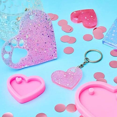 Love Bear Paw Wine Glass Silicone Casting Epoxy Molds For Diy Resin Pendant Keychain Jewelry Tools Mould Uv Epoxy Handmade Craft