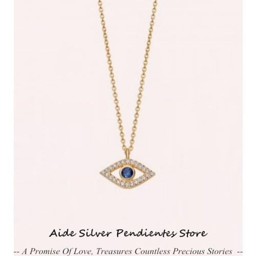 AIDE 925 Sterling Silver Necklace For Women Irregular Mini Sun Pendant Gold Necklace Jewelry Collares Para Mujer Wholesale