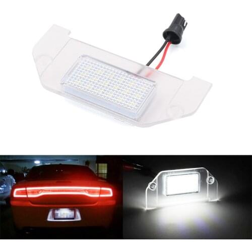 Niscarda 1x 6000K White 18-SMD LED Number License Plate Light For Dodge Charger Challenger Chrysler 300
