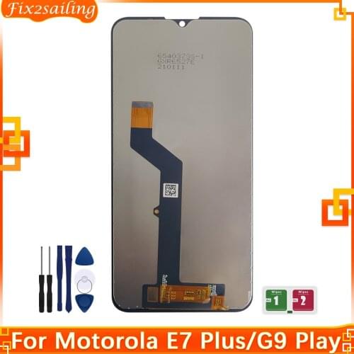 New For Motorola Moto E7 Plus XT2081 /G9 Play XT2083 High Quality LCD Display Touch Screen Digiziter Assembly100% Tested +Tools
