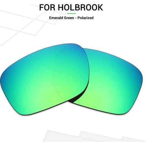 Mryok Anti-Scratch POLARIZED Replacement Lenses for-Oakley Holbrook Sunglasses Emerald Green