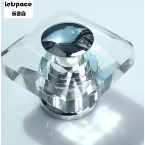 2PCS Free Shipping European office Bathroom Handles New simple saloon glass door Pulls Artificial pink purple crystal Clear Knob