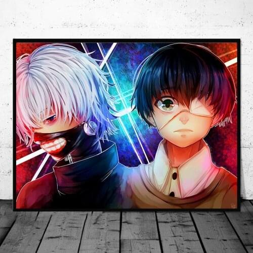 Tokyo Ghoul Anime Art Prints Manga Anime Fabric Canvas Art Prints,50 x 70 cm,No Frame