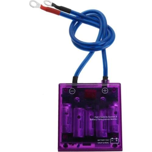 Universal Car Voltage Stabilizer Digital Display Fuel Saver Grounding Universal Car Fuel Saver Voltage Stabilizer Regulator