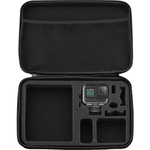 Gosear Portable Nylon Hard Shell Protective Travel Carrying Case Storage Bag for GoPro Hero 9 Action Camera Accessories 13x9x2in