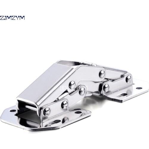 1pc 3 Inch No-Drilling Hole Cabinet Hinge Bridge Shaped Spring Frog Hinge Full Overlay Cupboard Door Furniture Hinges 78*33mm